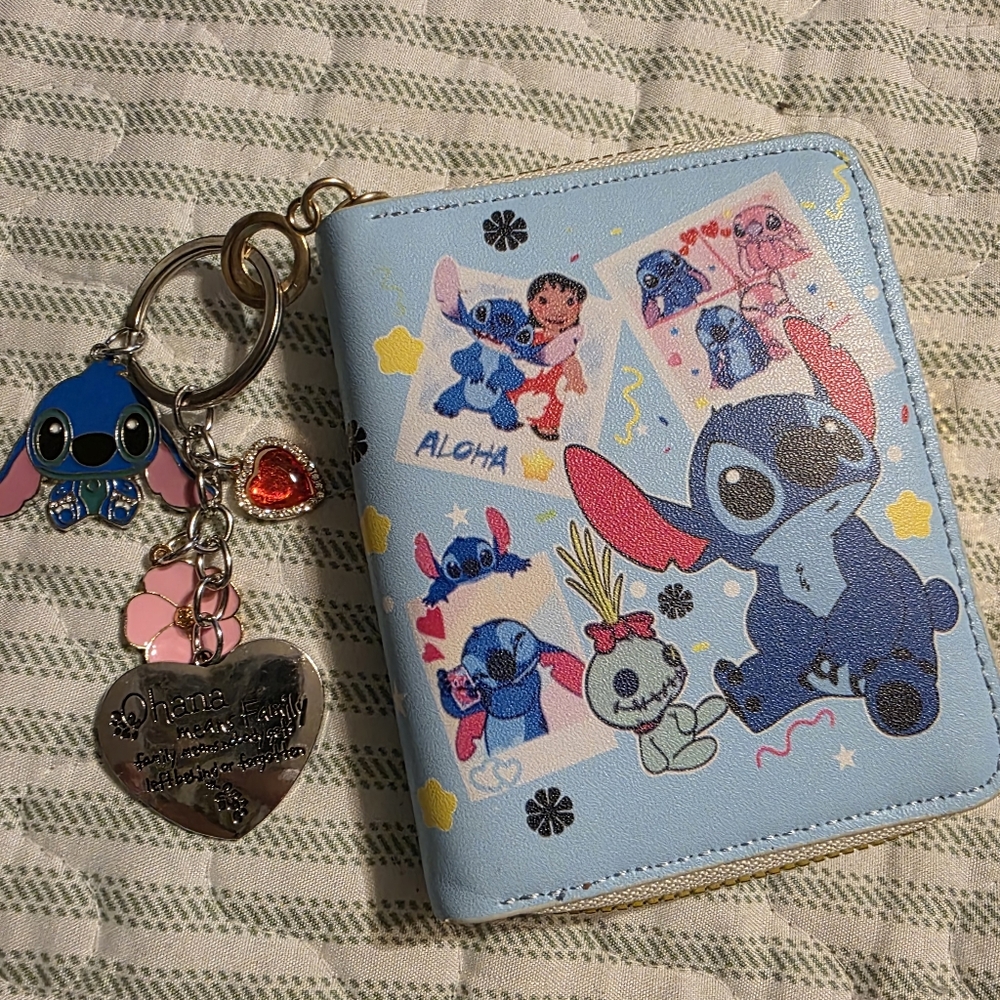 NEW!  Stitch Wallet with Keychain
